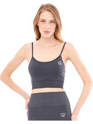 Giorgina Ferri Yumuşak Dokulu, Esnek Destekli Yoga, Koşu, Spor ve Günlük Ip Askılı Sporcu Sütyeni Hera (GF-303 B, Xl)