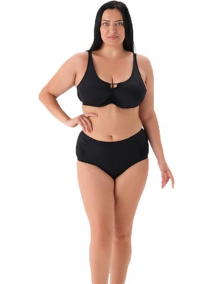 Die Grup Eros Kadın 4119BK Balenli Toparlayıcı Bikini Tk. Siyah 46