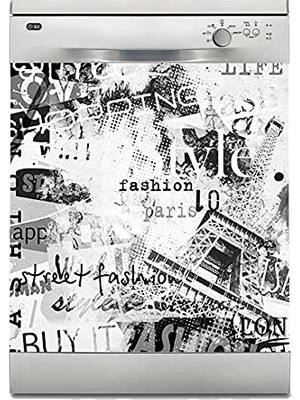 Die Grup Bulaşık Makinesi Sticker Kaplama Beyaz Eşya Kaplama Paris Moda