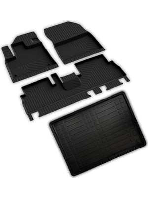 Die Grup Ferrous Autoaccessories Citroen Berlingo 3 ile Uyumlu 4d Paspas ve 3D Bagaj Havuzu 2019 ve Üstü