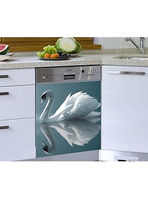 Die Grup Bulaşık Makinesi Sticker Kaplama Beyaz Eşya Kaplama Kuğu