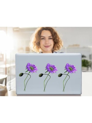 Die Grup Sia Defter Sticker,laptop Sticker Mor Çiçekli Pvc 70X50X0,5CM