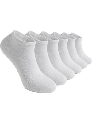 Die Grup Bulusorganic Patik Çorap, 6 ÇIFT%100 Organik Pamuk Çorap, Güvenli Bir Uyum Için Sıkıştırma, Güçlendirilmiş Topuk ve Burun (Beyaz, Small)