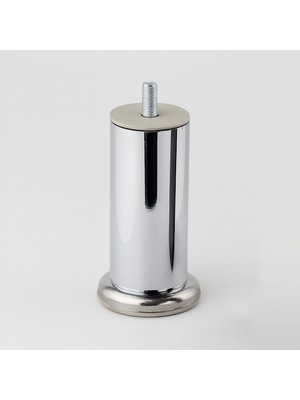 Die Grup Krom 12 cm Gümüş Metal Mobilya Ayağı Modern Koltuk Kanepe Dayanıklı Tv Ünite M8 Civatalı Ayakları