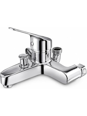 Die Grup Bath Mixer Krom Banyo Bataryası | Tek Kollu Duş Bataryası | Pirinç Gövde | Bağlantı Aparatları Dahil