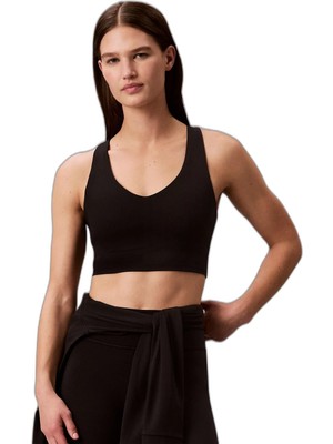Die Grup Kadın Yuvarlak Yaka Slim Fit Askılı Kısa Siyah Spor Büstiyer LVGWS6K348-UB1