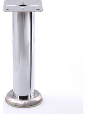 Die Grup Tablalı Krom Metal 15 cm Gümüş Mobilya Ayağı Modern Koltuk Kanepe Dayanıklı Tv Ünite Ayağı Ayakları