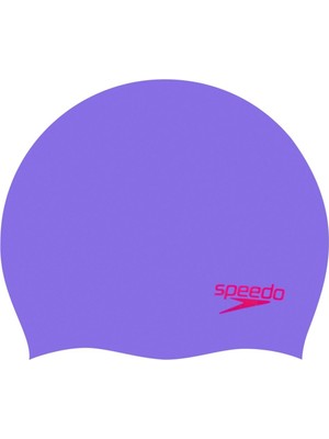 Die Grup Speedo Çocuklar Için Düz Şekilli Silikondan Çocuk Bonesi, Lila/kırmızı, Standart Beden Ab