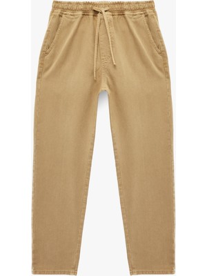 Die Grup Regular Fit Pamuklu Beli Bağcıklı Jean Pantolon