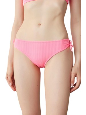 Mythriva Penti Neon Pembe Ribbed Basic Ring Bikini Altı,pembe 42
