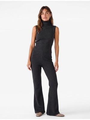 Die Grup Standart Bel Slim Fit Geniş Ispanyol Paça Pantolon