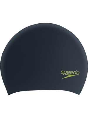 Mythriva Speedo Üniseks Çocuk Bonesi, Uzun Saçlar Için, Bone, Saçı Çekmez, Kolayca Takılabilir Antrenman Ekipmanı, Siyah/asit Yeşili, Standart Beden