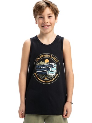 Mythriva Quiksilver Ev Three Seas Tank Yth Erkek Çocuk Atlet, Xs/8, EQBZT04843, Anthracite - Solid