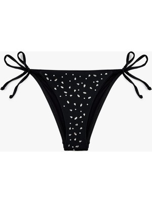 Mythriva Taş Detaylı Yanları Ipli Bikini Altı