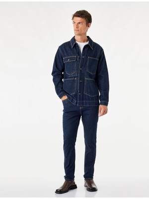 Die Grup Normal Bel Cepli Pamuklu Jean Pantolon - Skinny Push Up Fit Jean