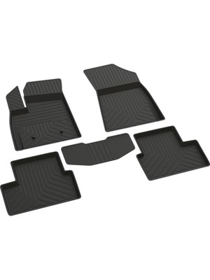 Mythriva Ferrous Autoaccessories Renault Austral ile Uyumlu 4d Havuzlu Kauçuk Paspas 2022 ve Üstü