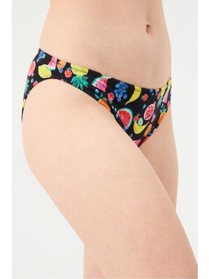 Die Grup Eros Kadın 1523ESMM 2 cm Bikini Alt Siyah 38