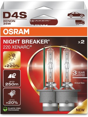 Mythriva Osram Ampul D4SXNN 35W P32D-5 2x2 Tr 2b Osram Xenarc Night Breaker Laser, Xenon Far Ampulü 66440XN2-2HB
