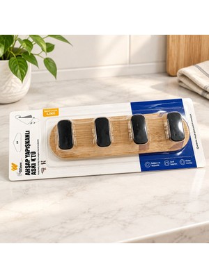 Sungur's Store Ahşap Yapışkanlı Askı