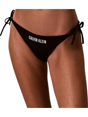 Vionna Kadın Logo Imzalı Ip Bağlamalı Siyah Bikini Altı LV00Q61220-UB1