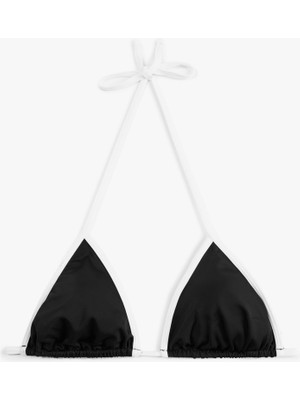 Vionna Ince Askılı Üçgen Bikini Üstü