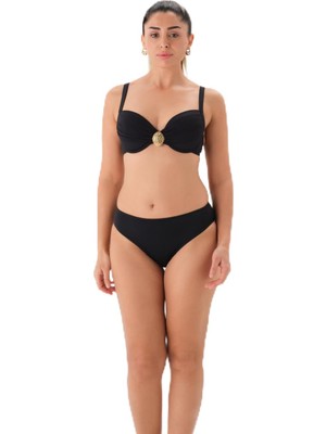 Vionna Eros Kadın 4158BK Balenli Bikini Tk. Siyah 38
