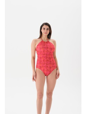 Vionna Eros Kadın 4181MY Halter Mayo Nar Çiçeği 40