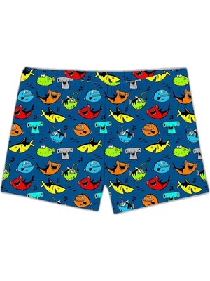 Vionna Slipstop Aquatic Baskılı Upf 50+ Korumalı Mayo Short Erkek Çocuk Mayo Short SR2531000002