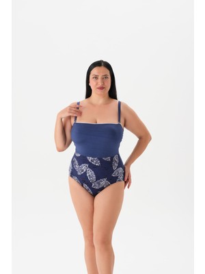 Vionna Eros Kadın 4034MY Straplez Mayo Lacivert 48