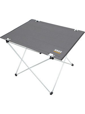 Vionna Haegs Ultralight Katlanır Kamp Masası, Piknik, Bbq, Doğa Aktiviteleri, Hiking, Plaj Için Taşınabilir Kompakt Roll Up Outdoor Kamp Masası Büyük Boy - Gri