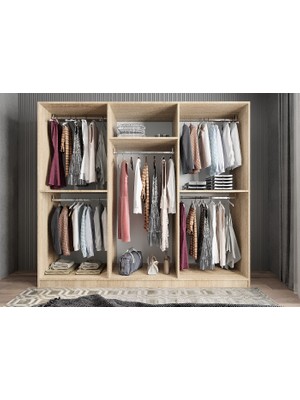 Baramolife Eko 6 Kapaklı Gardırop - G.A.B.E_208