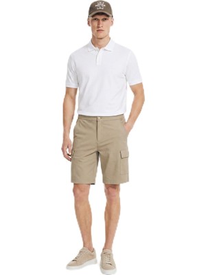 Şanal Nautica Erkek Kahverengi Regular Fit Kargo ŞORT-K65068T.2GR M