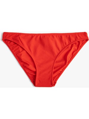 Şanal Dokulu Bikini Altı Standart Bel