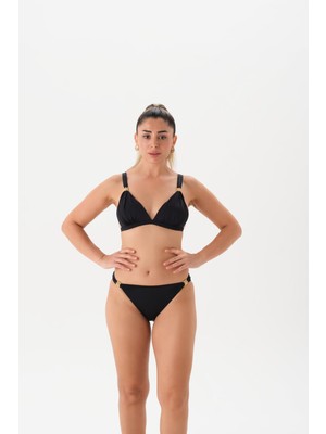 Şanal Eros Kadın 4201BK Geniş Üçgen Bikini Tk. Siyah 38