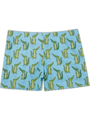 Şanal Slipstop Lizard Baskılı Upf 50+ Korumalı Mayo Short Erkek Çocuk Mayo Short SR2531000004