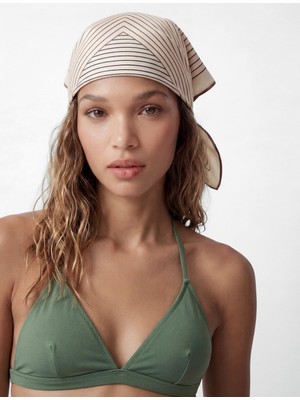 Şanal Çapraz Askılı Bralet Bikini Üstü