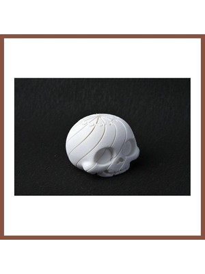 Bezos 3D Baskı Kafatası Fidget Uzayan Spiral Kafatası Stres Oyuncağı Cadılar Bayramı Dekoru Beyaz Dry