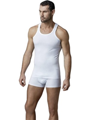 Şanal Dagi Erkek D5000 Compact Sporcu Atlet, Pamuklu, Beyaz, 2xl