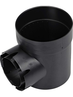 Şanal Nds Yuvarlak Spee-D Yakalama Lavabo Drenajı, 1 Çıkışlı, 6", Siyah