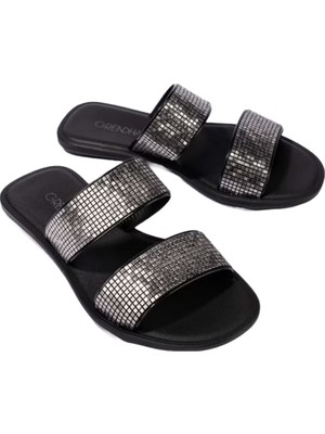 Şanal Buriti Icone Slide Kadın Terlik Gümüş 35/42