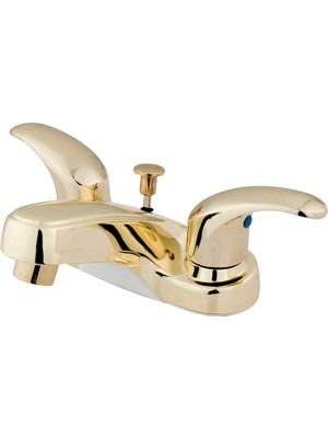 Şanal Kingston Brass KB6252 Legacy 10 cm Merkez Seti Tuvalet Musluğu, Plastik Açılabilir, Cilalı Pirinç