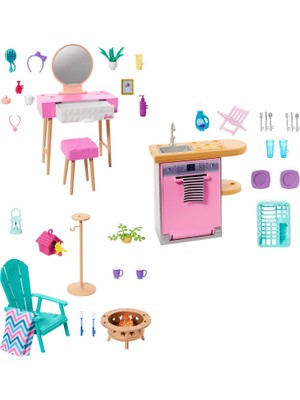 HJV32 Barbie'nin Ev Dekorasyonu Oyun Setleri