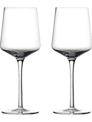 Zone Denmark Rocks Kristal Camdan Beyaz Şarap Kadehi, Çap 8 Cm, Yükseklik 21 Cm, 30 Cl, 2'li Set, Şeffaf
