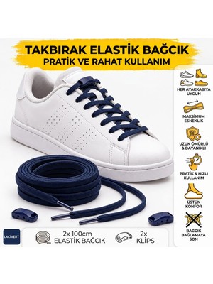 İpekbazaar Takbırak Lastikli Ayakkabı Bağcığı Bağlanmayan Akıllı Pratik Bağcık, Bot, Çocuk, Spor.. Için Uygun