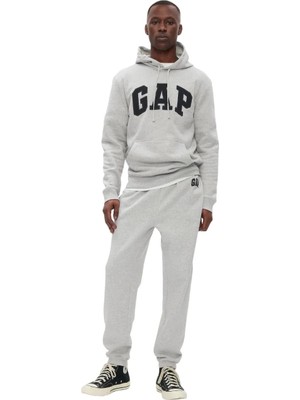 Myg Plus Gap Erkekler Logo Fleece Joggers, Açık Heather Gri B08, Xxl