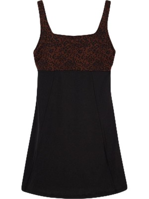 Myg Plus Dagi Örgü Minimizer Mayo, 38, 25SW85229BA, Çok Renkli, Kadın