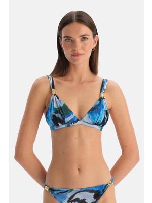 Myg Plus Dagi Multicolor Üçgen Bikini Üst