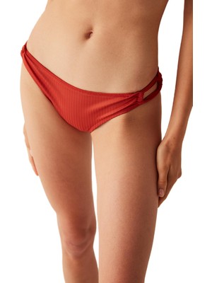 Myg Plus Penti Madder Yandan Bağlama Detaylı Bikini Altı,tarçın 40