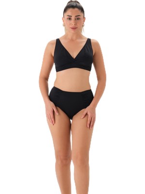 Myg Plus Eros Kadın Toparlayıcı Bikini Üstü, Siyah, 38 Beden