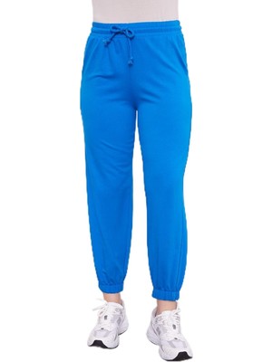 Myg Plus Levidor Beli Lastikli Jogger Pantolon, 1, 410010, Saks, Kadın